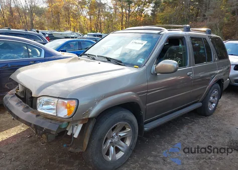 2004 Nissan Pathfinder Le Platinum from USA, damaged, VIN JN8DR09Y44W908815